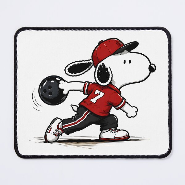 Item preview, Snoopy Perfect Bowling Throw | Beagle Sports Fan Art designed and sold by artizallart.