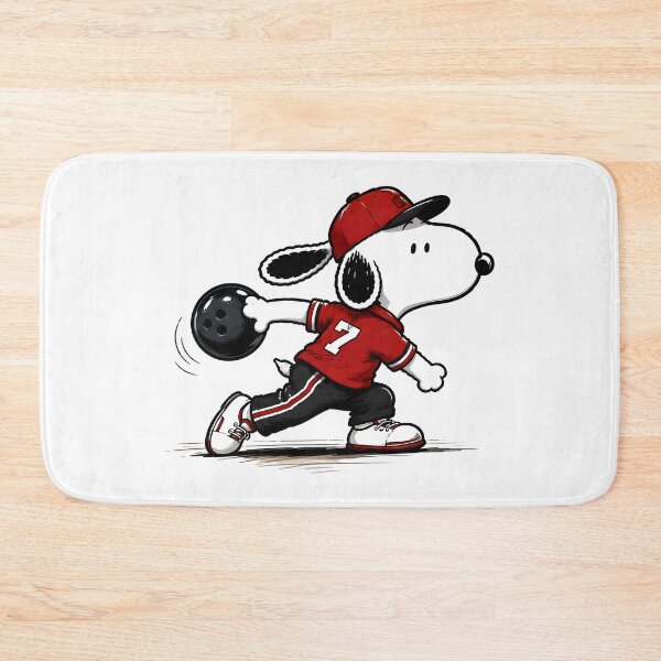 Item preview, Snoopy Perfect Bowling Throw | Beagle Sports Fan Art designed and sold by artizallart.