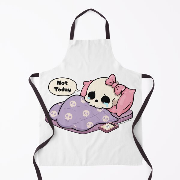 Item preview, Sad Skeleton Not Today Bed Mood designed and sold by Moody Critters.
