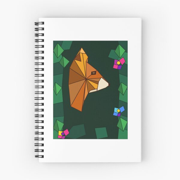Item preview, Floral Stained Glass Fox Profile Portrait designed and sold by MandyCatelyn.