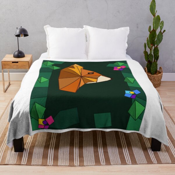 Item preview, Floral Stained Glass Fox Profile Portrait designed and sold by MandyCatelyn.
