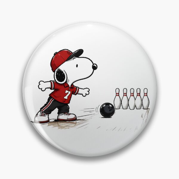 Item preview, Snoopy Rolling for a Strike | Cute Peanuts Fan Art designed and sold by artizallart.