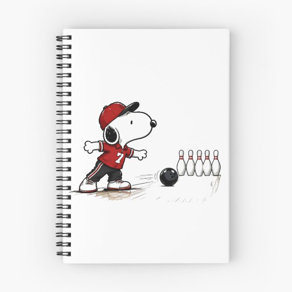 Item preview, Snoopy Rolling for a Strike | Cute Peanuts Fan Art designed and sold by artizallart.