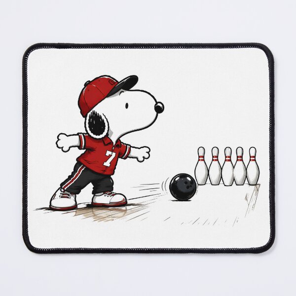 Item preview, Snoopy Rolling for a Strike | Cute Peanuts Fan Art designed and sold by artizallart.