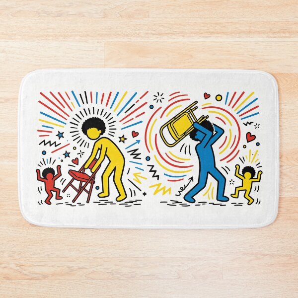 Item preview, keith harring montgomery brawl chair  designed and sold by ICANTWithoutCOFFEE.