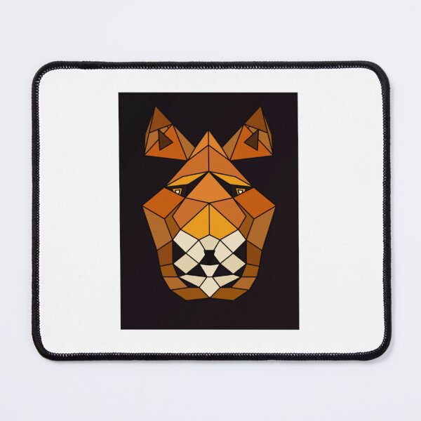 Item preview, Majestic Red Fox Stained Glass Geometric Mosaic Art designed and sold by MandyCatelyn.