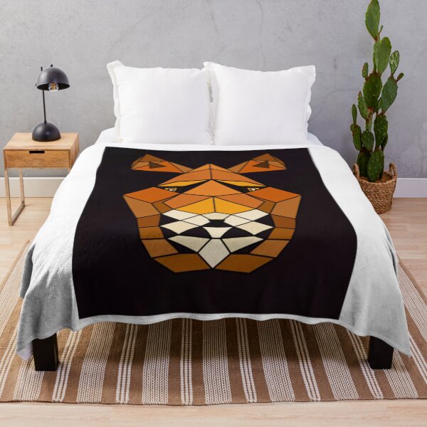 Item preview, Majestic Red Fox Stained Glass Geometric Mosaic Art designed and sold by MandyCatelyn.