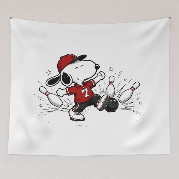 Item preview, Snoopy Perfect Strike | Beagle Sports Fan Art designed and sold by artizallart.