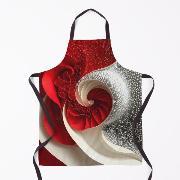 Item preview, Intricate Red and Silver Spiral Design designed and sold by Vicky Brago-Mitchell®.