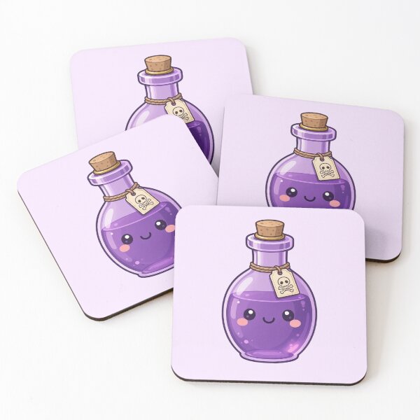 Item preview, Cute Kawaii Purple Potion Bottle Halloween Design designed and sold by SweetLilith.
