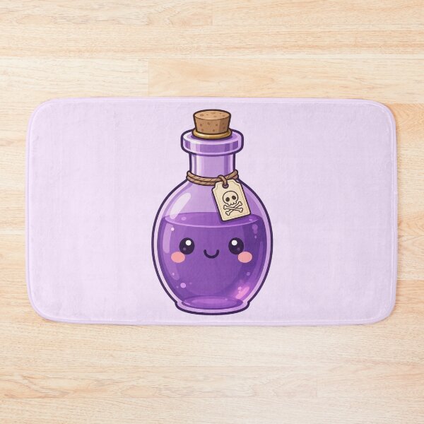 Item preview, Cute Kawaii Purple Potion Bottle Halloween Design designed and sold by SweetLilith.