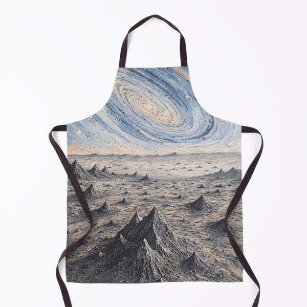 Item preview, Cosmic nebulae over rugged rocky landscape designed and sold by Mianku | Für das Leben.