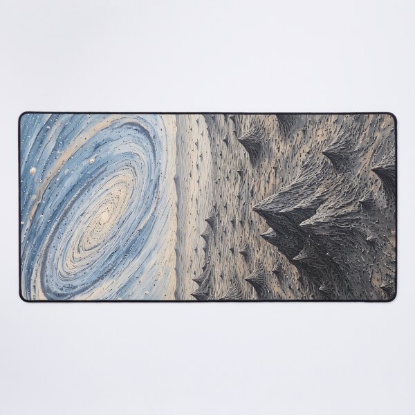Item preview, Cosmic nebulae over rugged rocky landscape designed and sold by Mianku | Für das Leben.