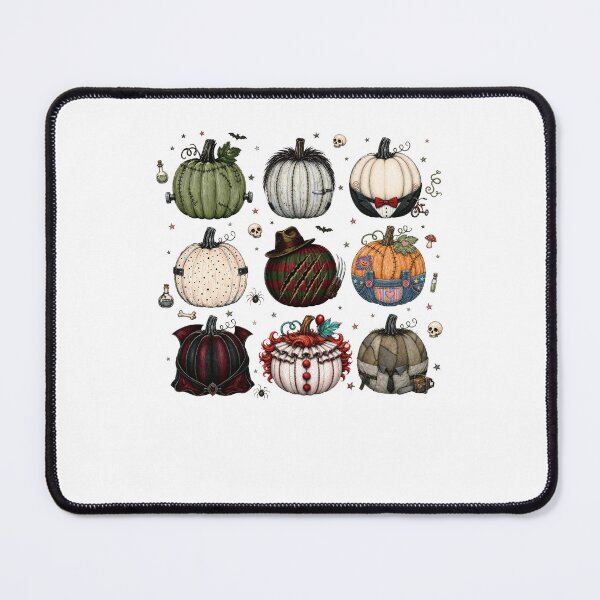 Item preview, Spooky Plaid Pumpkin Patch Halloween Watercolor Pumpkin Characters designed and sold by CocoLama.