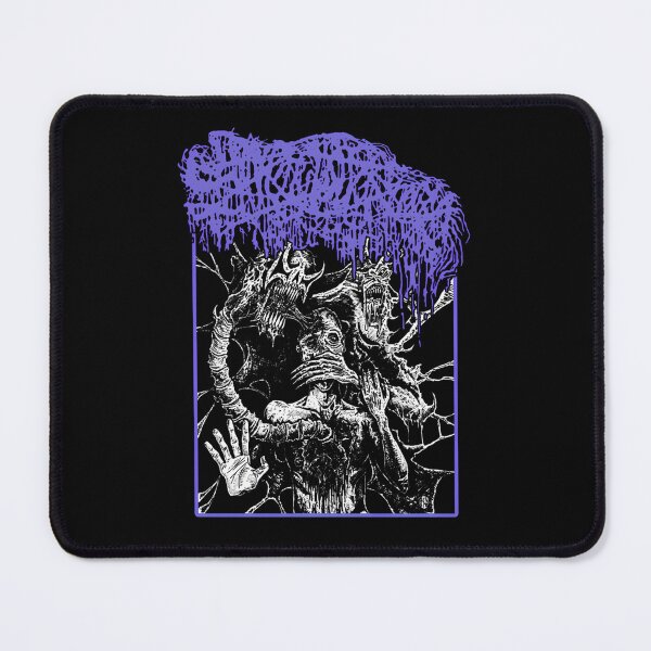 Item preview, Gore Creature Mouth Cover Purple Frame Poster designed and sold by Vstarcre8tive.