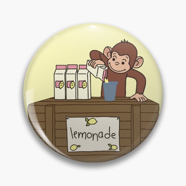 Item preview, Cute monkey selling lemonade – Adorable animals designed and sold by ZuriRetroPrints.