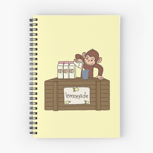 Item preview, Cute monkey selling lemonade – Adorable animals designed and sold by ZuriRetroPrints.