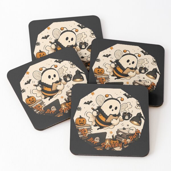 Item preview, Boo Bee Spooky And Busy Cute Halloween Ghost designed and sold by NESTORY-Studio.