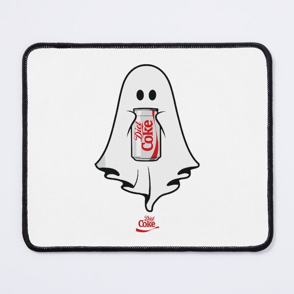 Item preview, Cute Ghost Holding Diet Coke Funny Halloween Meme designed and sold by OddPopARt.