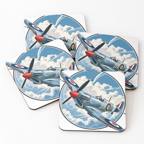 Item preview, Supermarine Spitfire | Vintage RAF Fighter Aircraft Circle Design designed and sold by PIXEL POP DESIGNS - Beyond the Norm!.