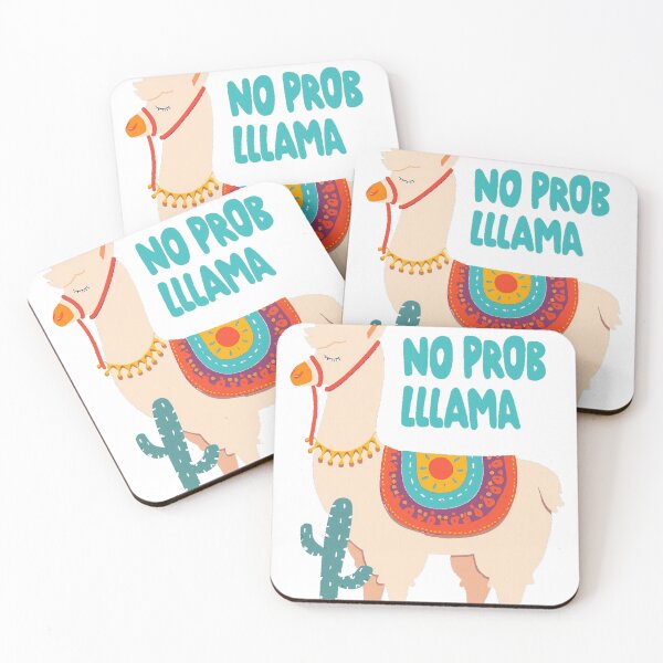 Item preview, No Prob Llama Funny Cactus Llama designed and sold by lht6474.