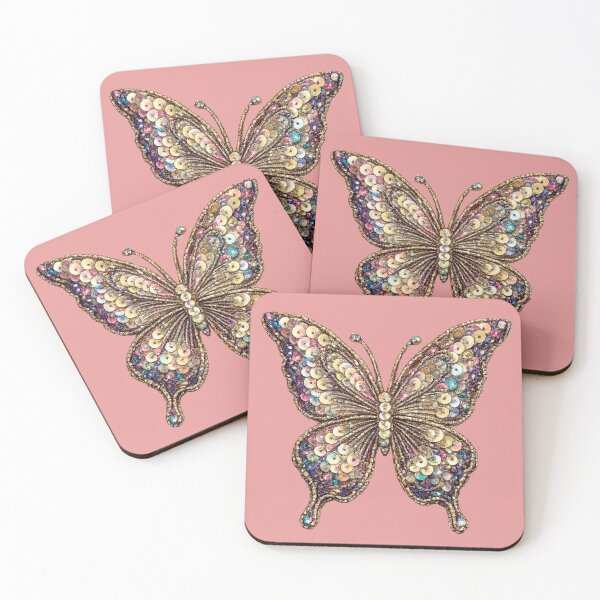 Artikelvorschau, Glitzernder Pailletten-Schmetterling entworfen und verkauft von PamLeeDesign.