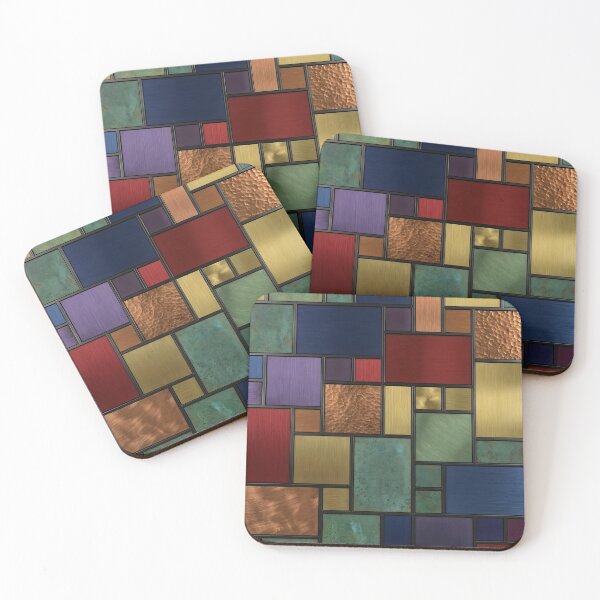 Item preview, Metallic mosaic tiles designed and sold by adamgu1234.