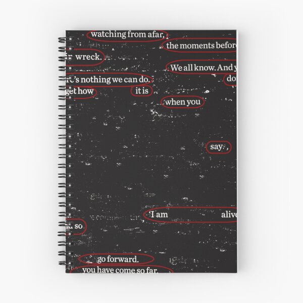 Item preview, "I Am Alive" Found Poetry (Circled In Red) designed and sold by JadeCrushed.