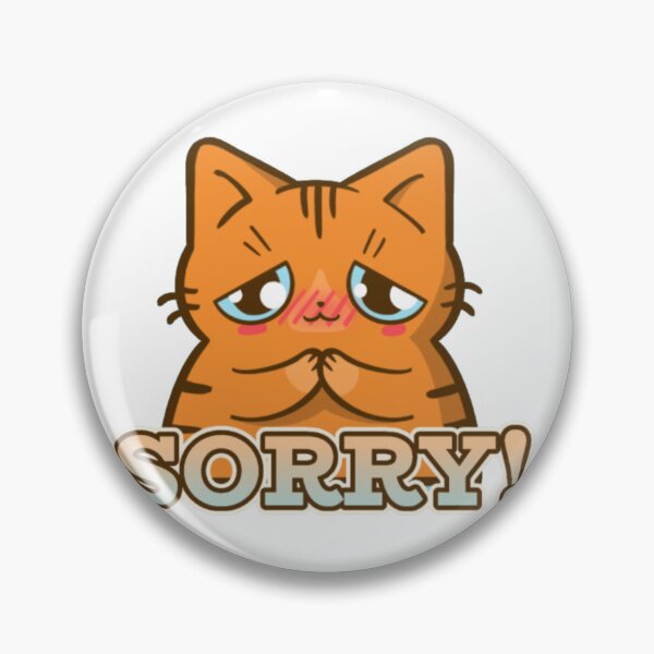 Item preview, Sorry! Cute Apologetic Orange Tabby Cat - Kawaii Shy Kitten designed and sold by GenZFashion000.