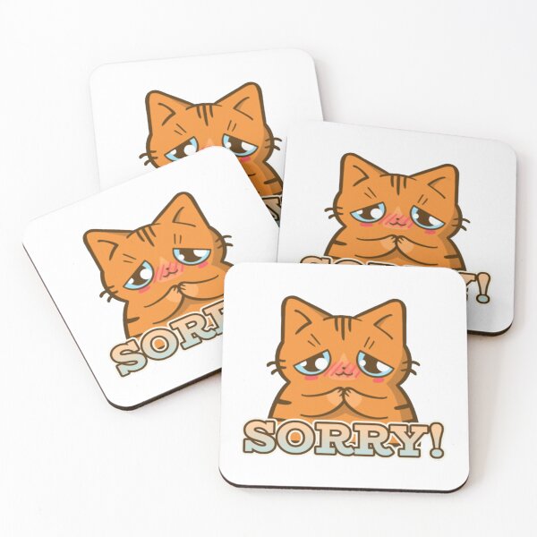Item preview, Sorry! Cute Apologetic Orange Tabby Cat - Kawaii Shy Kitten designed and sold by GenZFashion000.