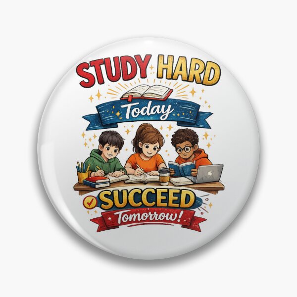 Item preview, Study Group Motivation Sticker | Study Hard Today Succeed Tomorrow | Student PNG | Transparent Design designed and sold by Ishratparween11.