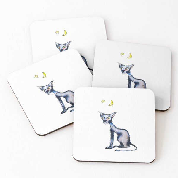 Item preview, Moonlit Blue Cat designed and sold by NieleJaneda.