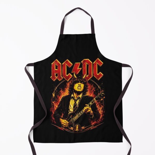 Item preview, AC/DC Fiery Angus Young Vintage Rock Design designed and sold by interdesigner.