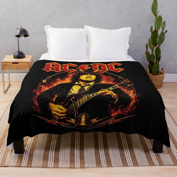 Item preview, AC/DC Fiery Angus Young Vintage Rock Design designed and sold by interdesigner.