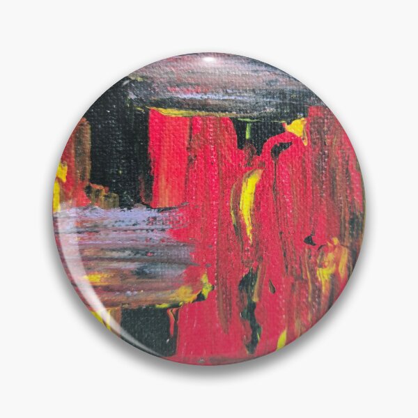 Item preview, Red and Yellow Abstract Painting designed and sold by LaurenMyersArtist.