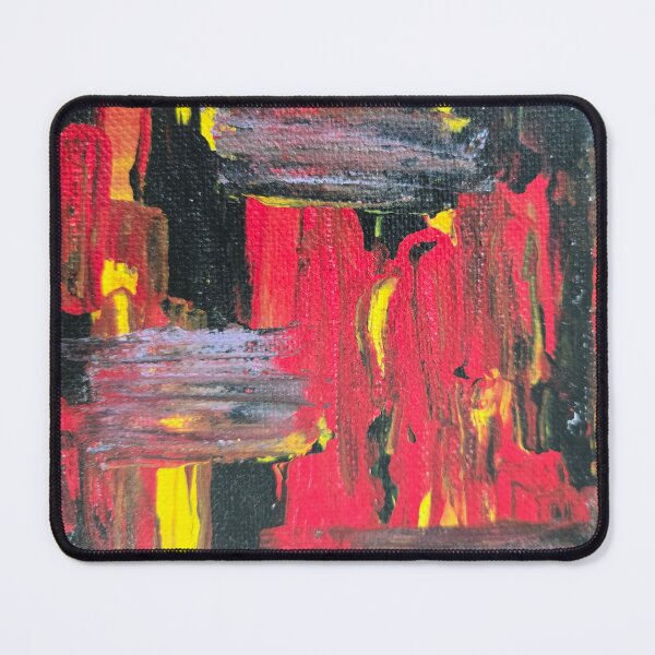 Item preview, Red and Yellow Abstract Painting designed and sold by LaurenMyersArtist.