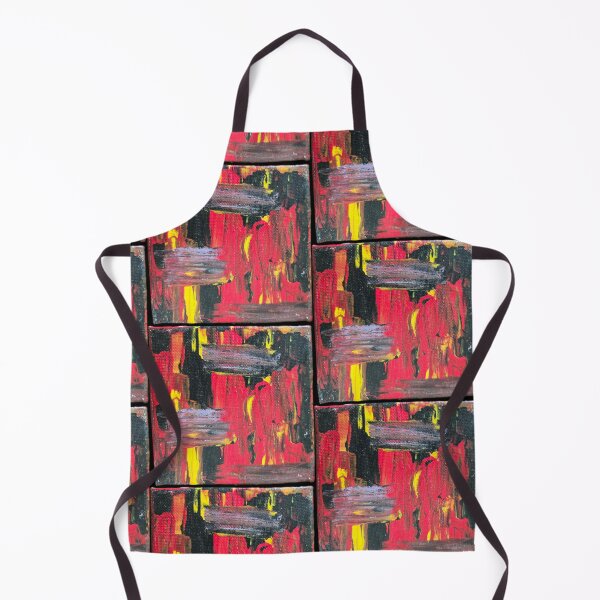 Item preview, Red and Yellow Abstract Painting designed and sold by LaurenMyersArtist.