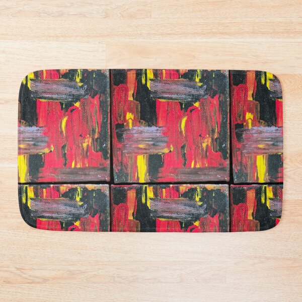 Item preview, Red and Yellow Abstract Painting designed and sold by LaurenMyersArtist.