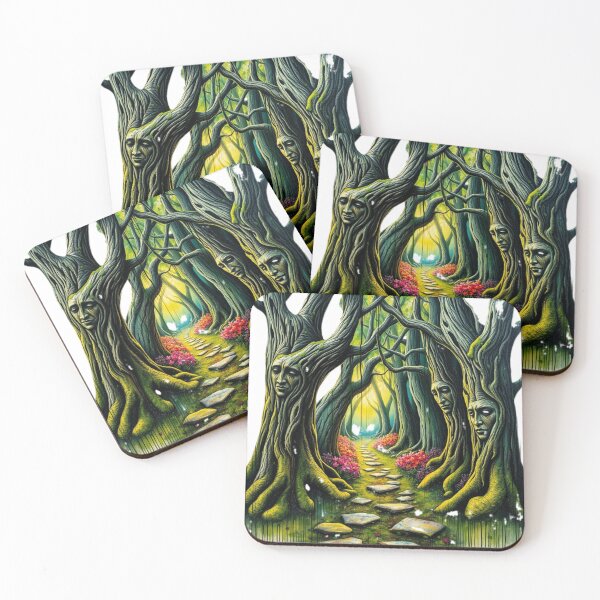 Item preview, Enchanted Forest Ancient Trees designed and sold by MyCalmDraw.