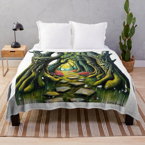 Item preview, Enchanted Forest Ancient Trees designed and sold by MyCalmDraw.