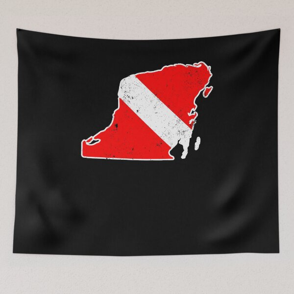 Item preview, Yucatan Mexico Shirt Diver Flag T Shirt Scuba Diver Shirt designed and sold by shoppzee.