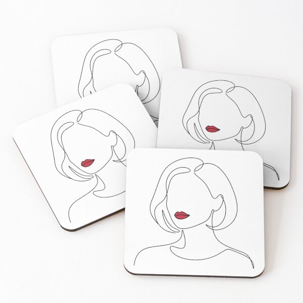 Item preview, Faceless Woman with Red Lips designed and sold by Nitta Studio.