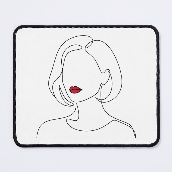 Item preview, Faceless Woman with Red Lips designed and sold by Nitta Studio.