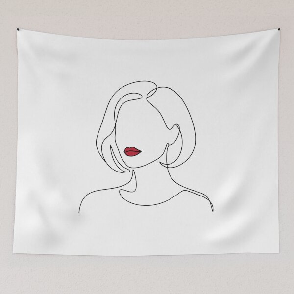 Item preview, Faceless Woman with Red Lips designed and sold by Nitta Studio.
