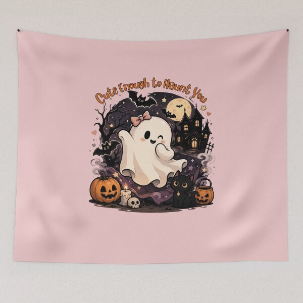 Item preview, Cute Enough To Haunt You Halloween Ghost designed and sold by NESTORY-Studio.