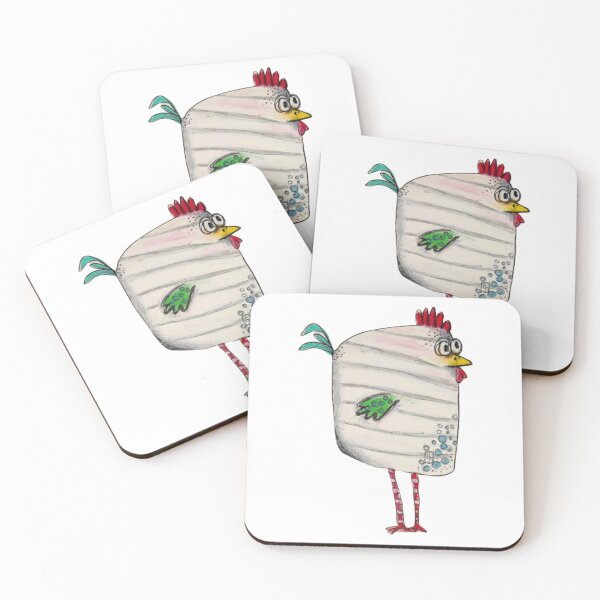Item preview, Square Striped Chicken designed and sold by NieleJaneda.