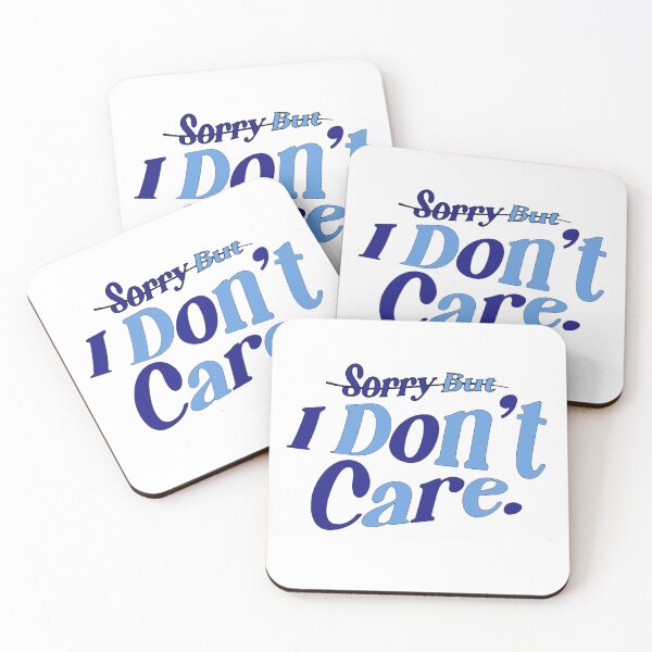 Item preview, I Don't Care Quote | Minimal Typography Aesthetic Design designed and sold by AAstore0013.