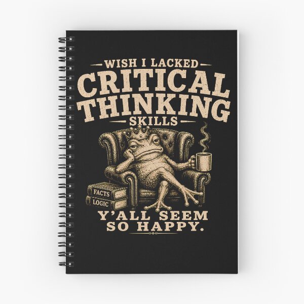 Item preview, Wish I Lacked Critical Thinking Skills – Funny Frog Sarcastic Overthinker Design designed and sold by PosiMCreations.