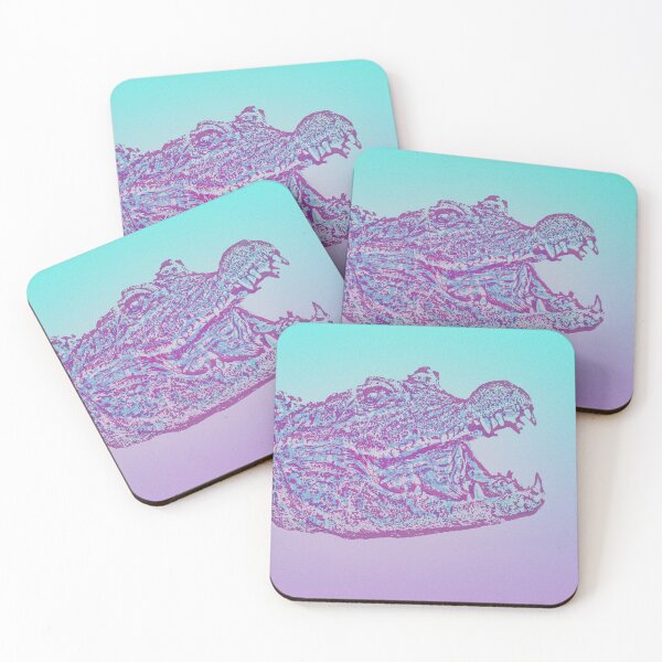 Item preview, Blue and Purple Crocodile Print designed and sold by LevyAmanda.