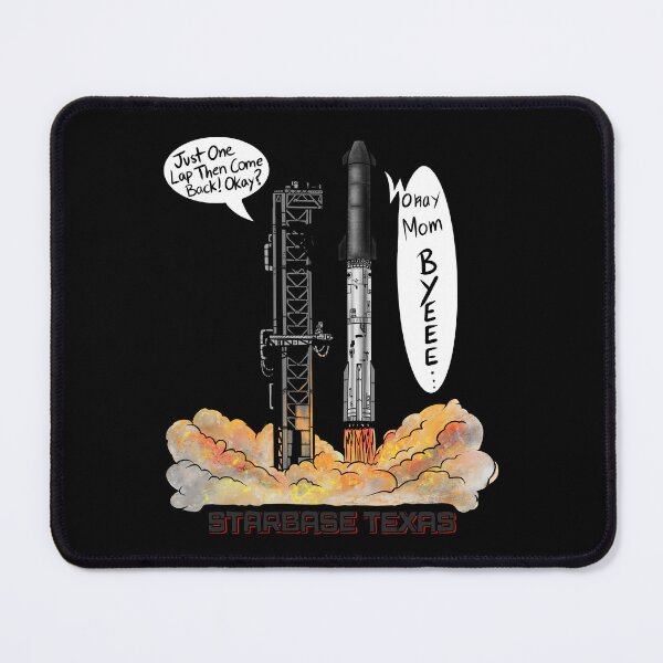 Item preview, Starship Launch Starbase Texas Just One Lap Funny Design designed and sold by Urban Muse And Sultry Hues.